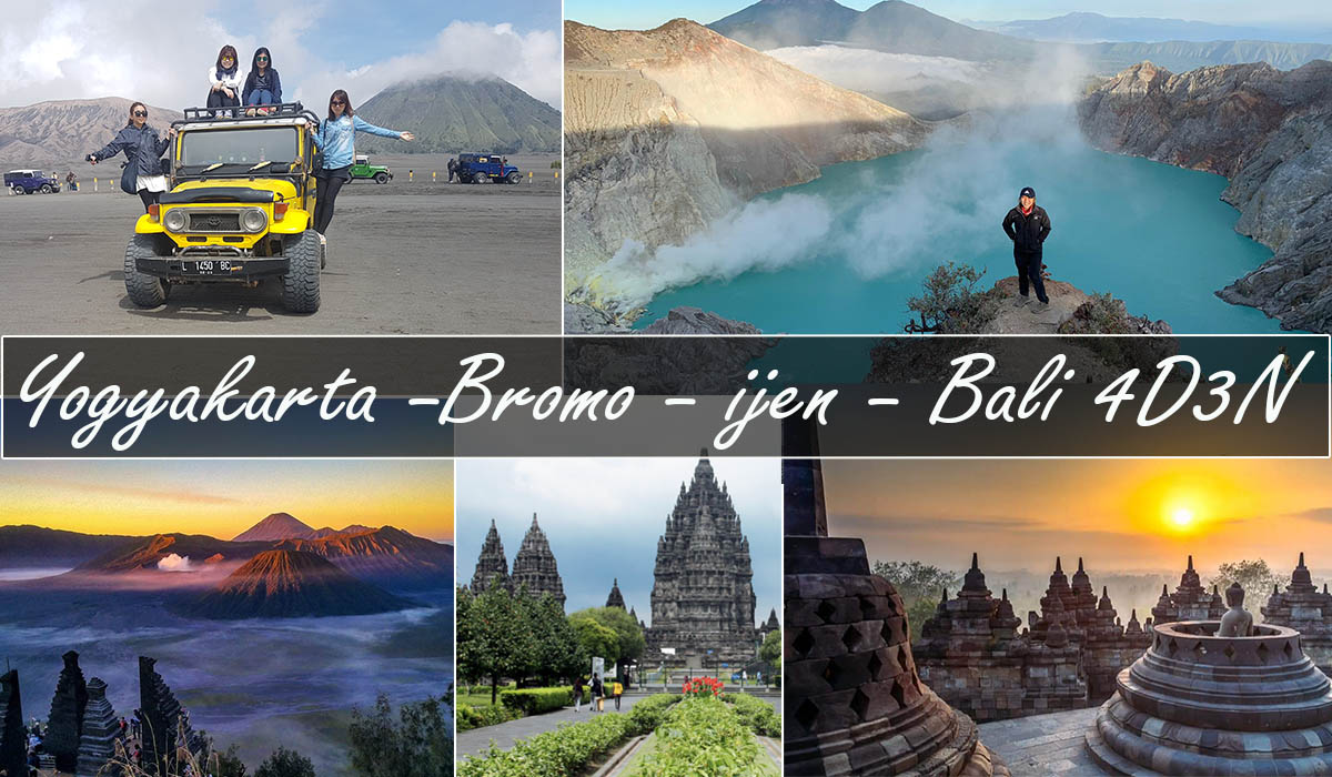 yogyakarta bromo ijen bali 4 days 3 nights tour package