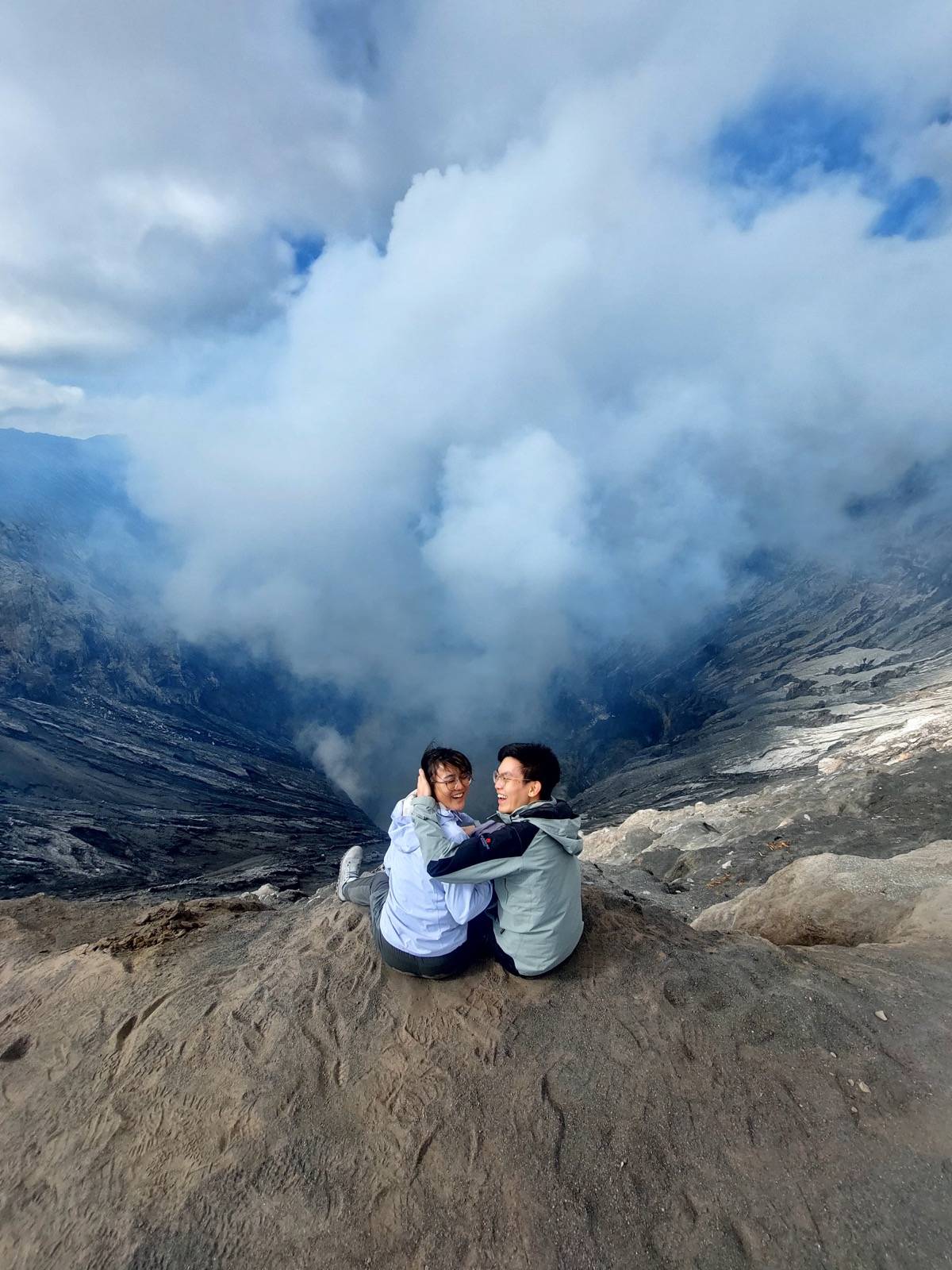 Guests experiencing the inner Ijen Crater area