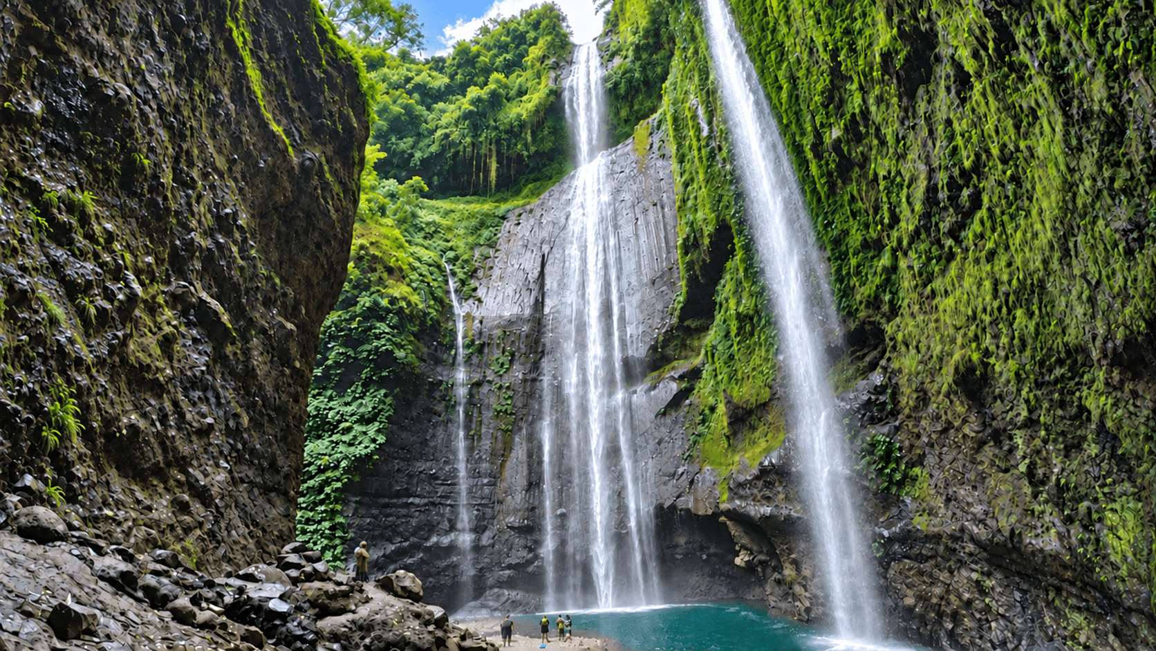 Madakaripura waterfall canyon